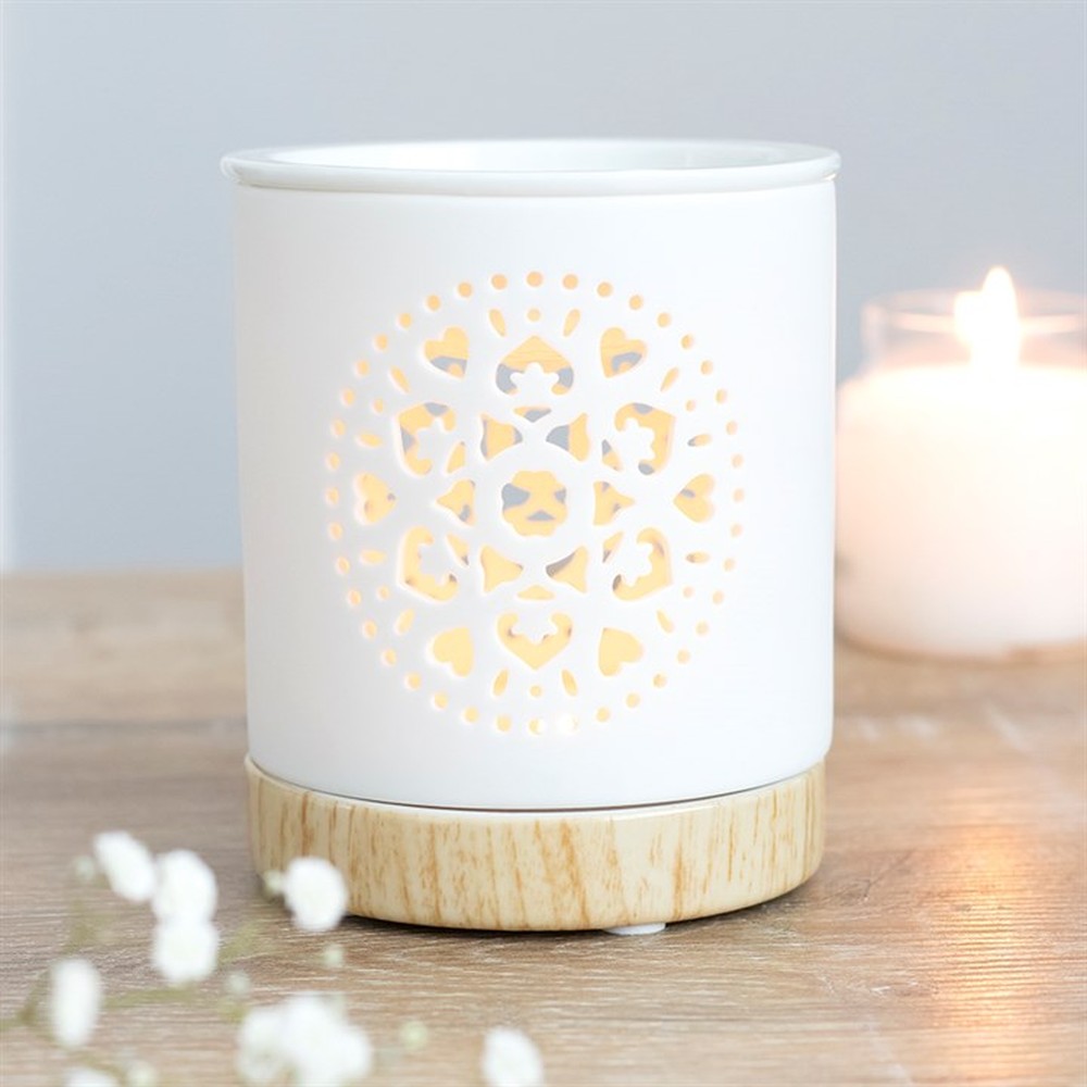 Something Different - White Mandala Cut Out Brûleur fioul - Blanc
